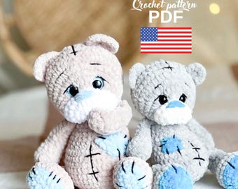 Crochet Bear Amigurumi Pattern  Teddy Beginner Amigurumi Tutorial