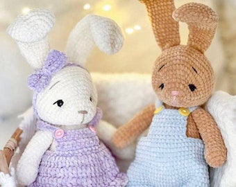 Crochet Bunny Pattern: Amigurumi Plush Toy (PDF Pattern)