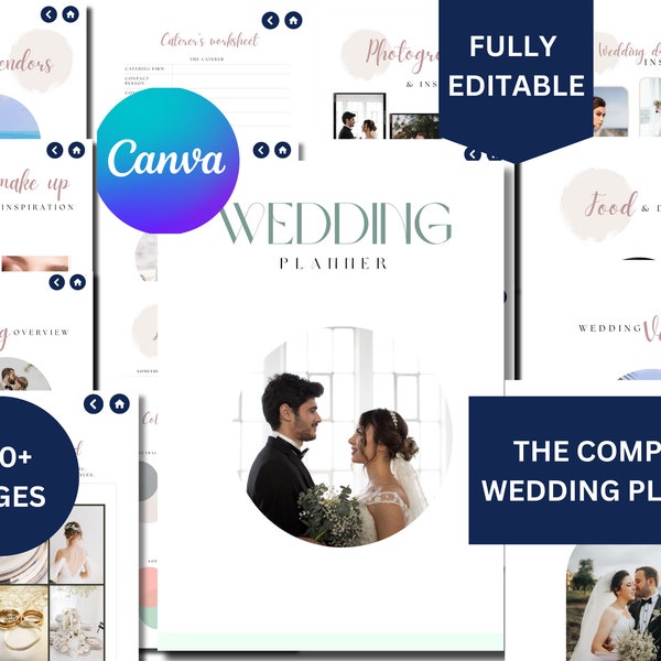 Wedding Planner Printable, Printable Wedding Planner, Wedding Planning Book,Wedding Planner PDF,Wedding Itinerary,Wedding Planning Checklist