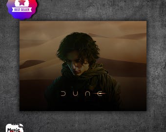 Dune Movie Digital Poster - Sci-Fi Wall Art, Printable Poster Desert Scene, Printable Decor for Instant Download and Home Decor