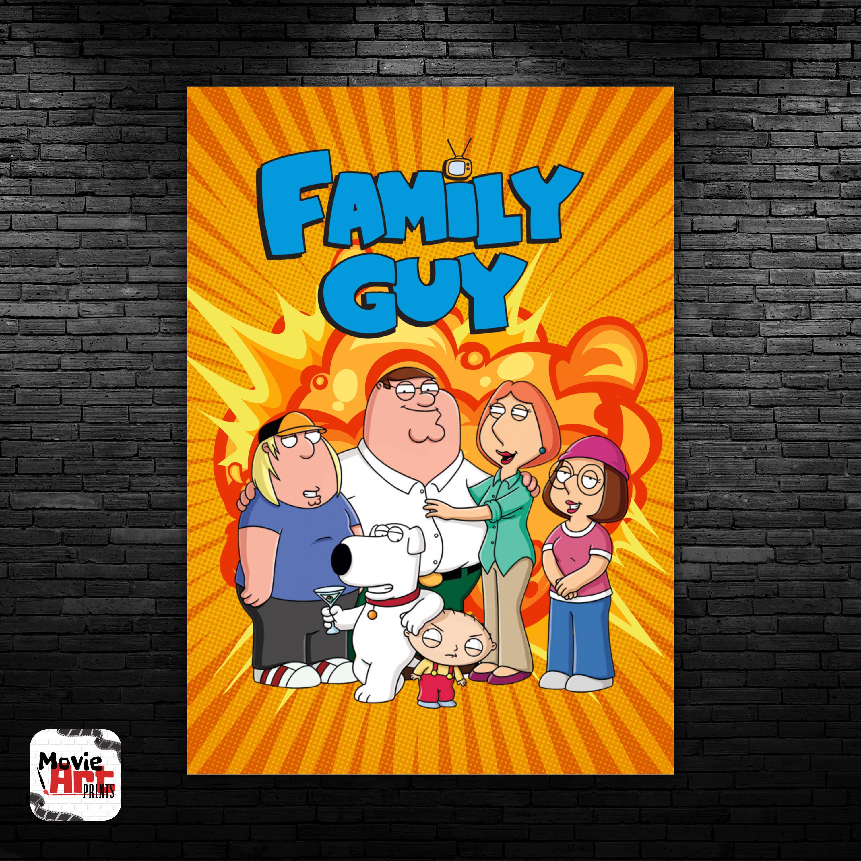 Family Guy Poster, Cartoon Movie Print, Instant Download, Printable Poster, Peter  Griffin Poster, Cartoon Series, Printable Family Guy, 1121 - Etsy, image size:3000x3000
