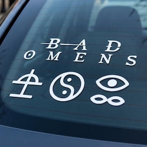 Bad Omens “Death Peace Mind” Vinyl Decal Sticker | Split Design | Car, Laptop, Wall
