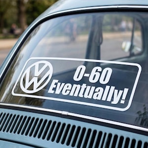VW "¡De 0 a 100!" Vinilo divertido / Humor de coches lentos para ventana, portátil y parachoques