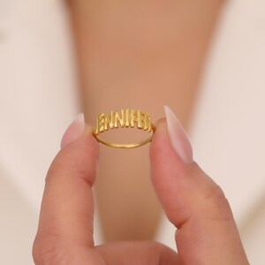 14K Gold Vermeil Custom 3D Bubble Letter Ring, 3D Bubble Name Ring, 3D Balloon Name Ring, Personalized Puff Initial Letter Ring, Christmas Gift, 3d Bubble Letter Ring, Customized 3d Bubble Letter Ring, 3d Bubble Initial Letter Ring, 3d Bubble Name Ring, Anniversary Gift for her, Birthday Gift, Christmas Gift for her, 14K Gold Bubble Letter Ring, Custom Name Ring, 3d Balloon Name Ring, Real Gold Name Ring, 925K Sterling Silver Ring, Gift for Mom, Gift for Love, Gift for Wife, Trendy Jewelry