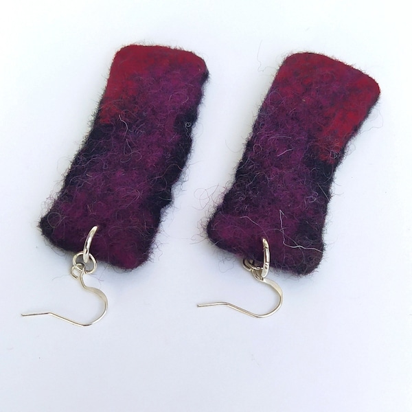 Wool Earrings Etsy
