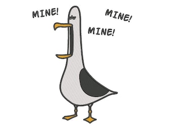 Mine Seagull Machine Embroidery Design Seagull Embroidery Design Coastal Bird Embroidery DST PES Files Instant Download