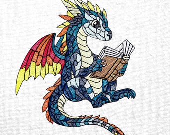 Drachen Fantasy Stickdatei
