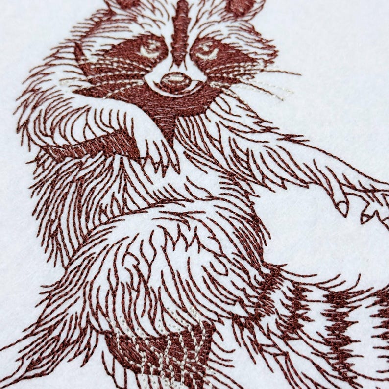 I'm Not A Hot Mess Raccoon Funny Saying Embroidery Pattern Instant Download