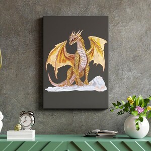 Fire dragon embroidery