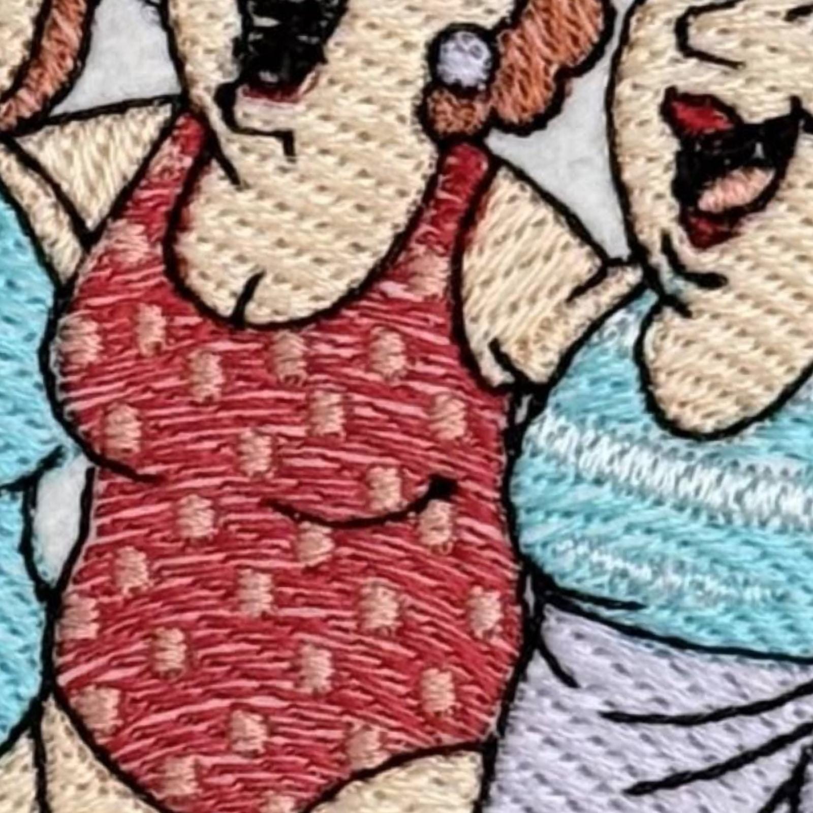 Oldfriends Pattern Best Friends Machine Embroidery Design Four Old Ladies Embroidery ...