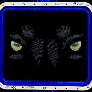 Black Panther Embroidery Design Feline Panther Eyes Embroidery File Jungle Cat Embroidery Pattern Feline Eye Embroidery Pattern Panther Eyes