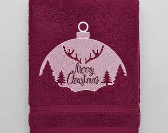 Merry Christmas Embossed Machine Embroidery Design Christmas Raised Embroidery Pattern Christmas Tree Embossed Embroidery File For Towel