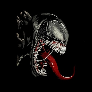 Symbiote Machine Embroidery Design Venom Digital Embroidery Alien Venom Machine Pattern demon Fan Art Design Instant Download