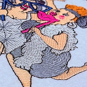Celebrating old friendship machine embroidery design