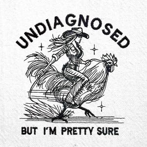 Grappige Western Cowgirl Borduurontwerp Cowgirl Grappige Borduurbestanden Cowgirl Borduurpatroon Niet-gediagnosticeerde maar mooie borduurpatronen