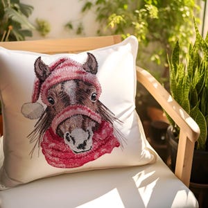 Winter Horse Embroidery Design