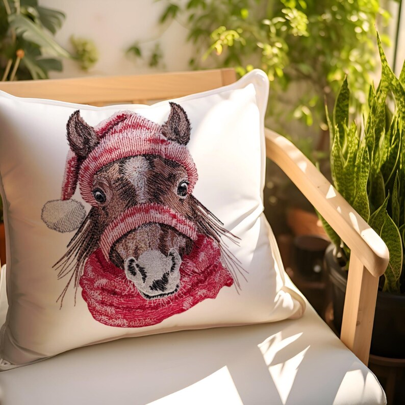 Winter Horse Embroidery Design