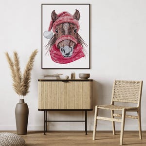 Winter Horse Machine Embroidery Pattern