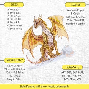 mythical creature embroidery