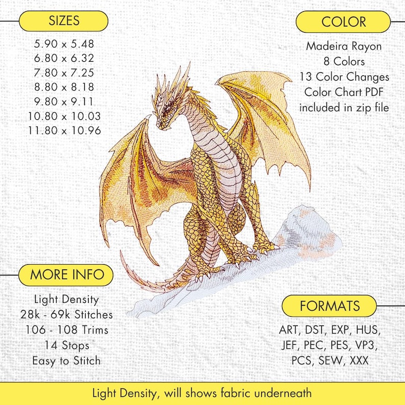 mythical creature embroidery