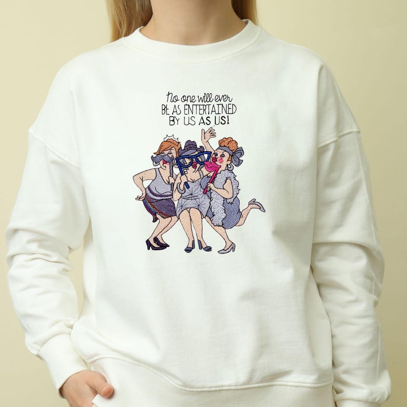 sassy friends embroidery design
