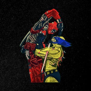 Deadpool Embroidery Design Wolverine Embroidery Design X Man Embroidery Files Deadpool Vs Wolverine Embroidery - Multiple Sizes