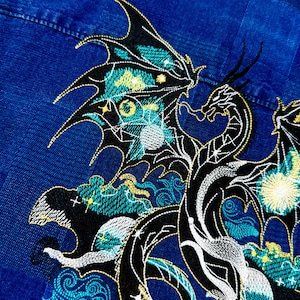 Mythic Dragon File Embroidery Design