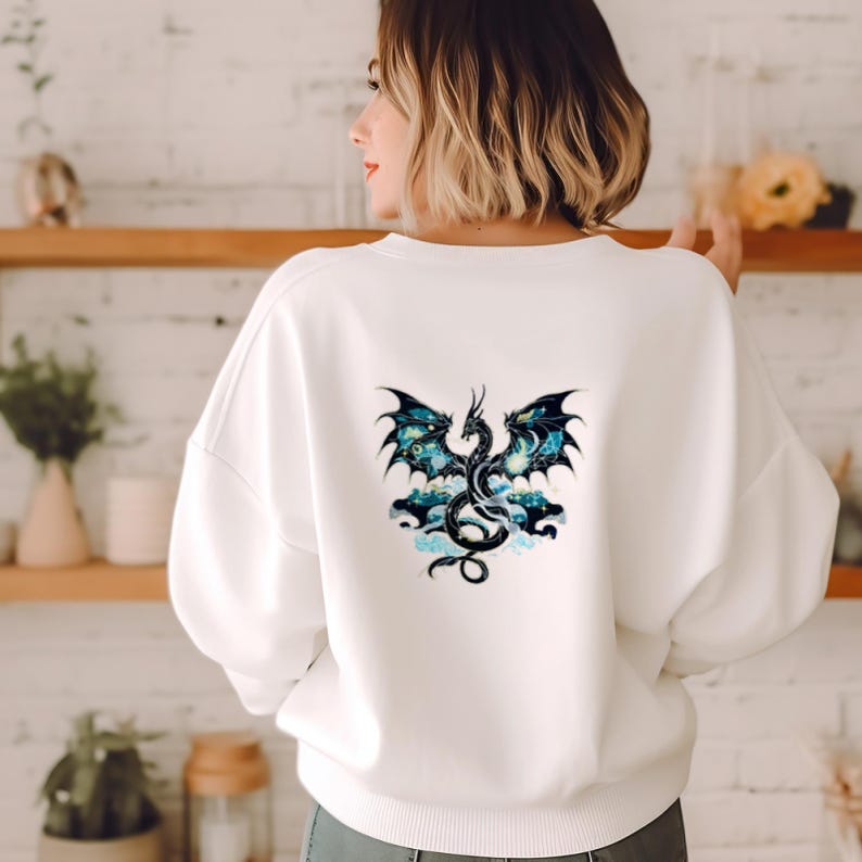 galaxy dragon Embroidery Pattern
