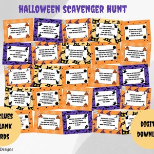 Halloween Indoor Scavenger Hunt for Kids, Fun Games for Kids for Halloween