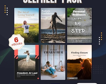 Self-Help eBooks Collection: Love, Confidence, Relationships (PLR License - 6 Graphic PDFs)