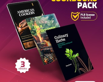 American Cookbooks eBooks Reseller Pack: Pies, Grilling, Herbs (PLR License)
