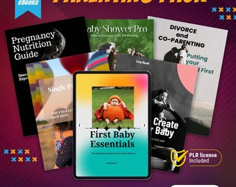 Parenting eBooks Reseller Pack: Pregnancy, Baby Care, Baby Shower (PLR License)