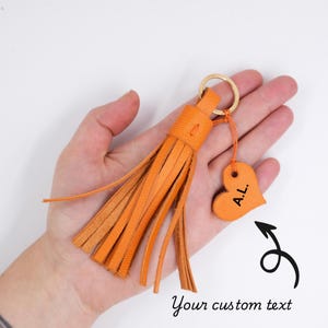 Gift for lovers - bag charm - fringed heart keychain - home keychain - gift for friends - bag charm