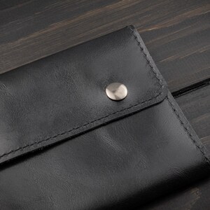 Personalized Leather Tobacco Pouch, Custom Engraved Rolling Kit Case, Handmade in Italy, Smoker Gift for Him, Fathers Day Gift image 6