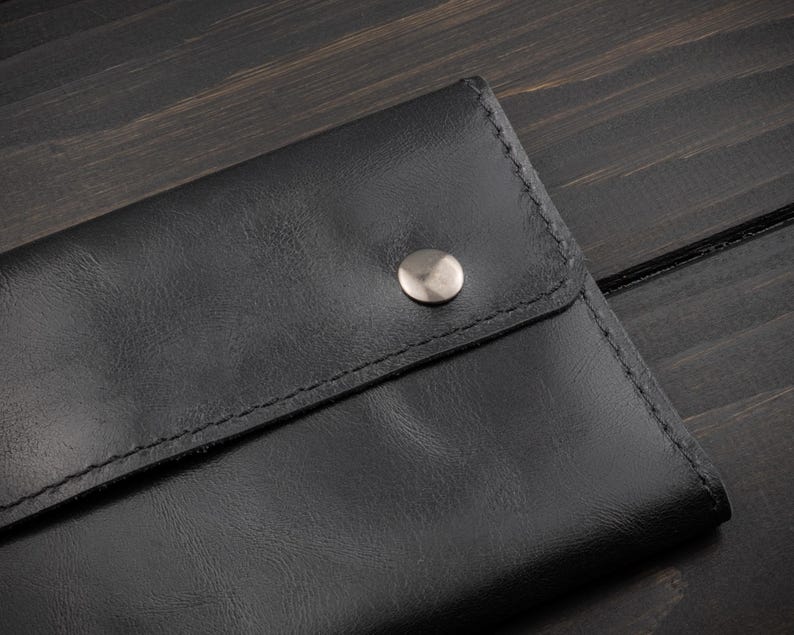Personalized Leather Tobacco Pouch, Custom Engraved Rolling Kit Case, Handmade in Italy, Smoker Gift for Him, Fathers Day Gift image 6