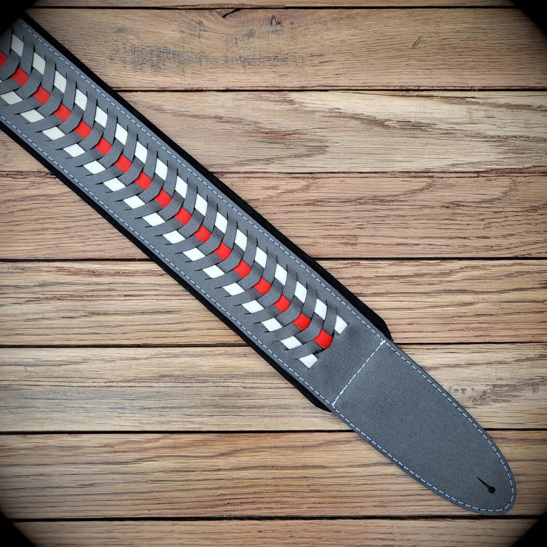 Customizable Leather Guitar Bass Strap With Padding Handmade in Italy ...