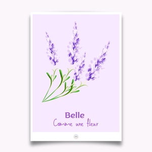 Hermoso como un cartel de flores, cartel de buen rollo, cartel francés, cartel con frase, cartel sureño, decoración de interiores