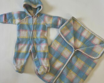 Quilted Baby Bunting Set