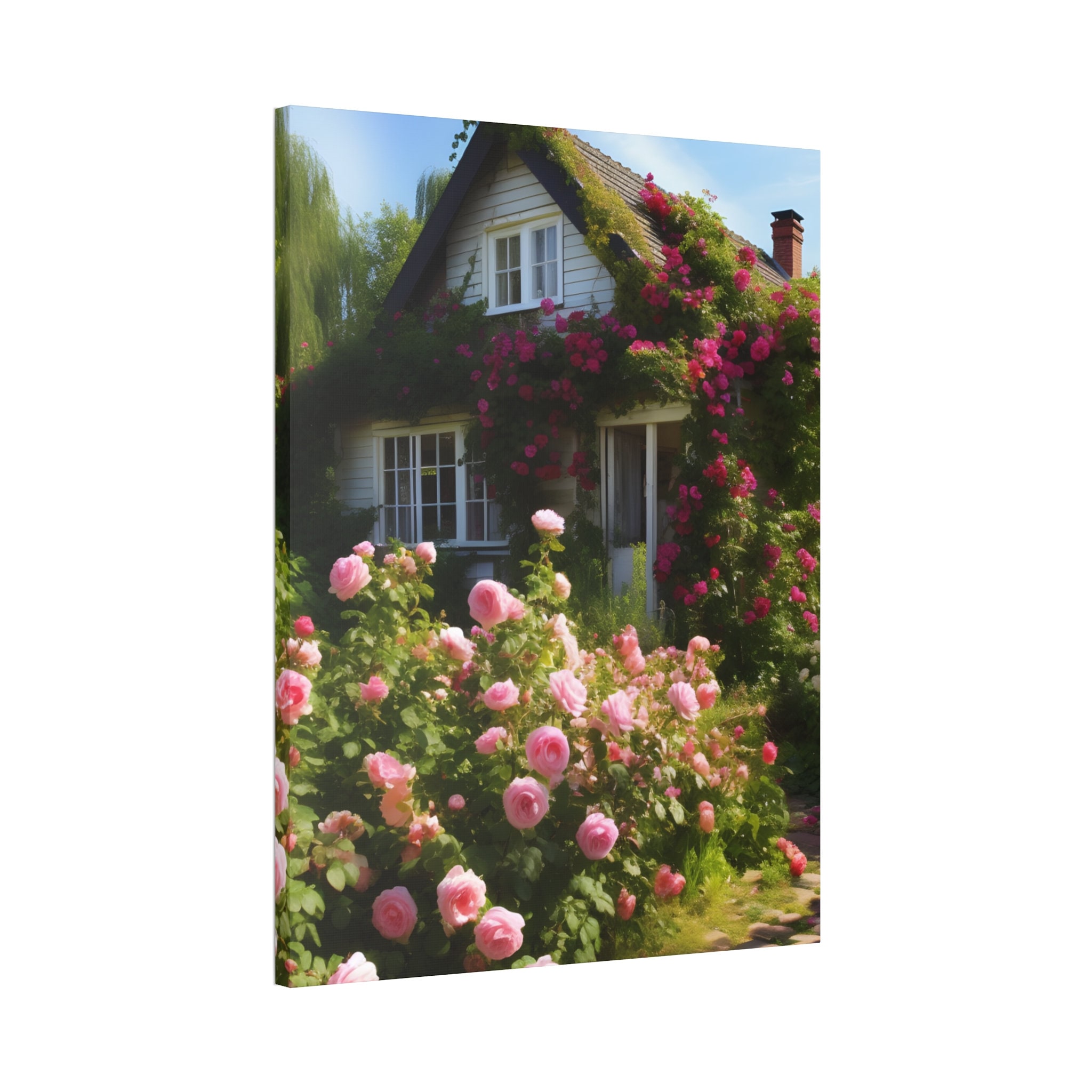 Enchanting English Cottage Garden Wall Art Print, Coquette Home Decor ...