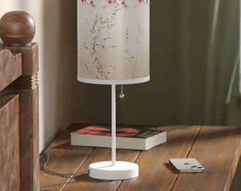 Elegant Coquette Rose Table Lamp - Small Floral Bedside Lighting, Romantic Home Decor Accent, bedside lamp, elegant design, Valentine's gift