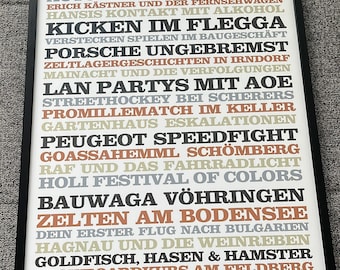 Personalisierbares Poster Weißt du noch, damals ...