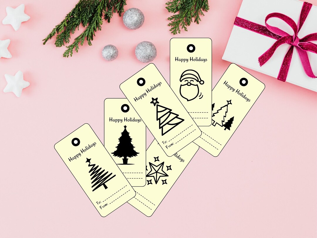 Printable Holiday Gift Tag Happy Holidays Gift Tag Printable Holiday Printable Holiday Gift Tag Happy Holidays Gift Tag Printable Holiday