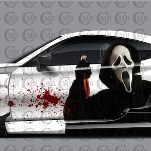 Scream, Car Livery, Cast Vinyl Wrap, Universal Size, Car Wrap, Car Decal, Car Foil Design