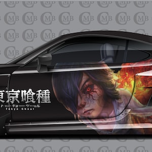 Tokyo Ghoul, Car Livery, Cast Vinyl Wrap, Universal Size, Car Wrap, Car Decal, Car Foil Design