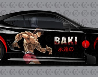 Baki Car Design, Dragon Ball, Car Livery, Cast Vinyl Wrap, Universal Size, Car Wrap, Car Decal, Car Foil Design