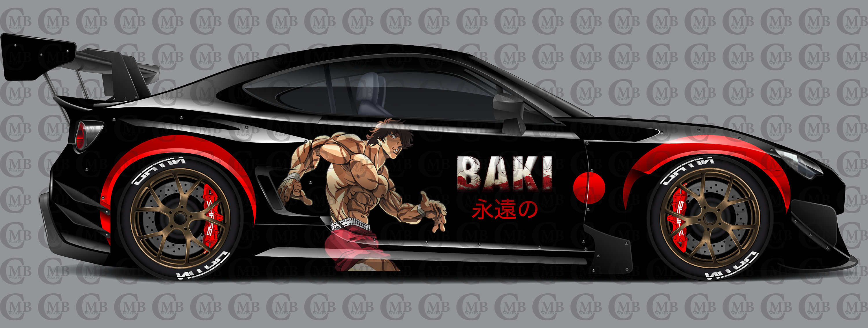 Goku 2024 car wrap