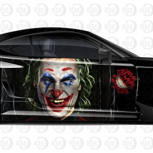 Joker Car Wrap, Car Livery, Cast Vinyl Wrap, Universal Size, Car Wrap, Car Decal, Car Foil Design