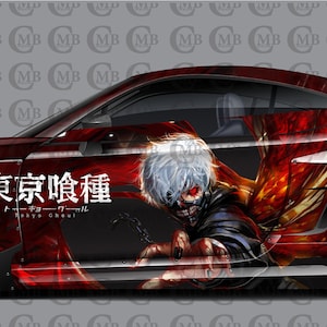 Tokyo Ghoul, Car Livery, Cast Vinyl Wrap, Universal Size, Car Wrap, Car Decal, Car Foil Design