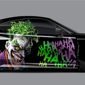 Joker Car Wrap, Car Livery, Cast Vinyl Wrap, Universal Size, Car Wrap, Car Decal, Car Foil Design