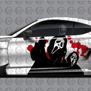 Scream, Car Livery, Cast Vinyl Wrap, Universal Size, Car Wrap, Car Decal, Car Foil Design